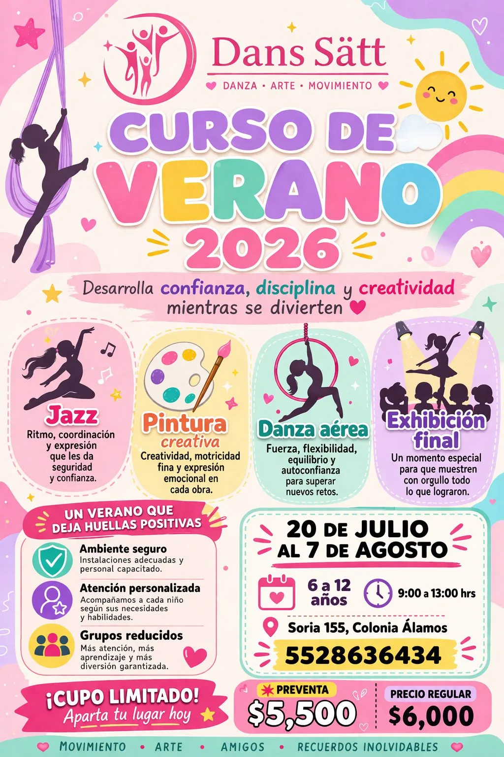 Curso de verano 2026 en Dans Sätt